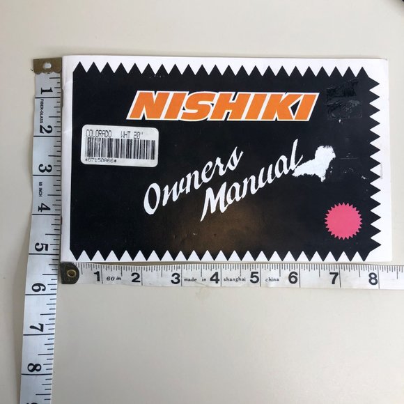 1991 Nishiki Standard Chainstay Mountain Bike Owners Manual Ephemera Movie Prop - Picture 8 of 10